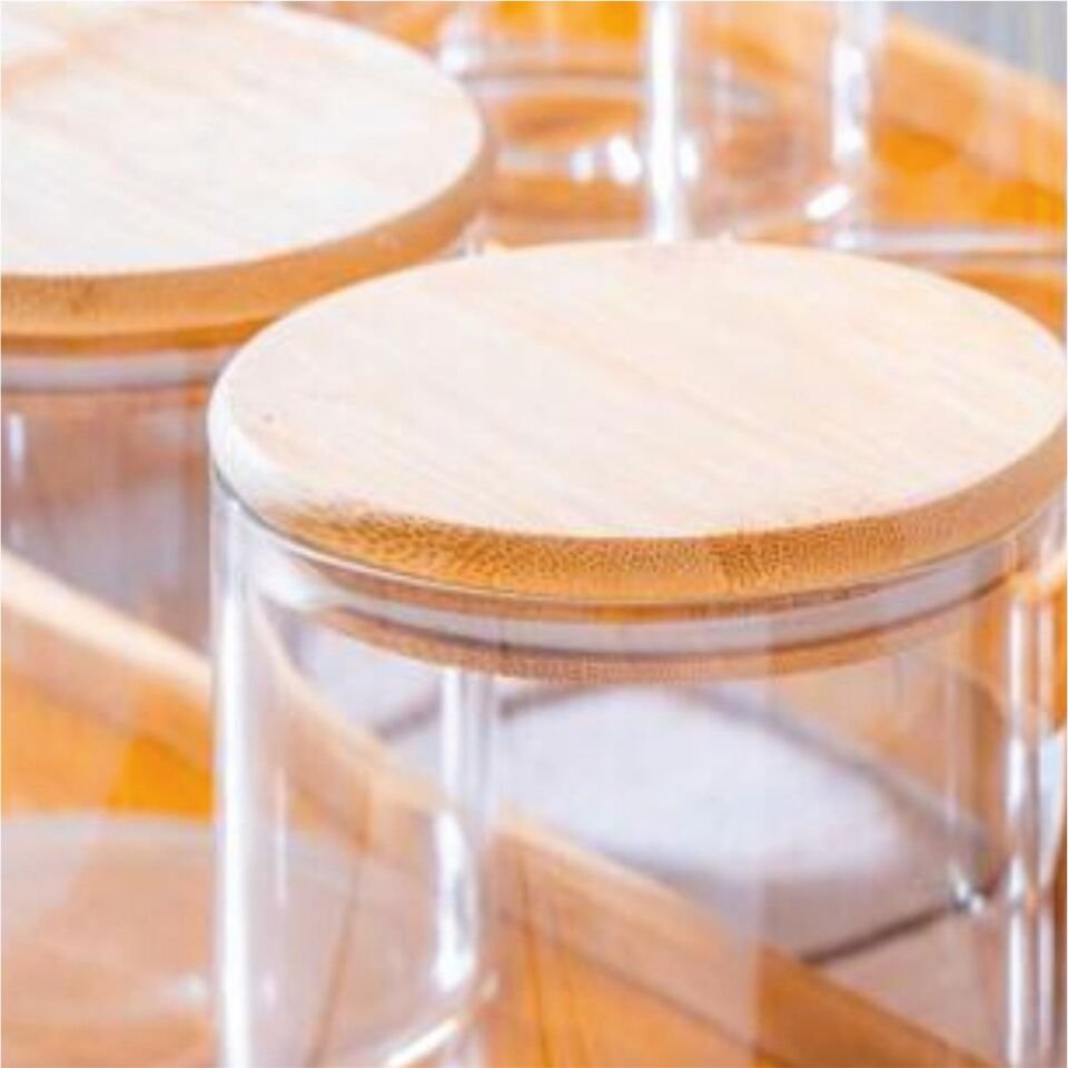 Acar Lnd-07588/4 Malıbu 7 Li Bambu Standlı Baharatlık