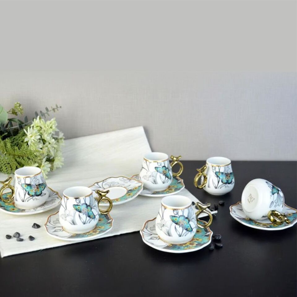 Şener Por-101744Paçi-Uccello Por.6Lı Kahve Fincanı