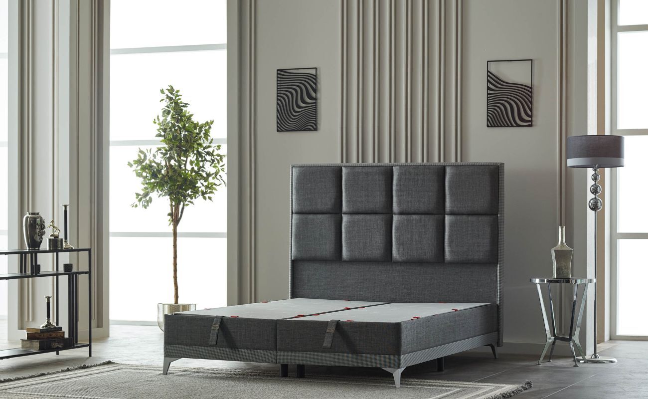 Calista 160X200 Solit Baza Keten Grı