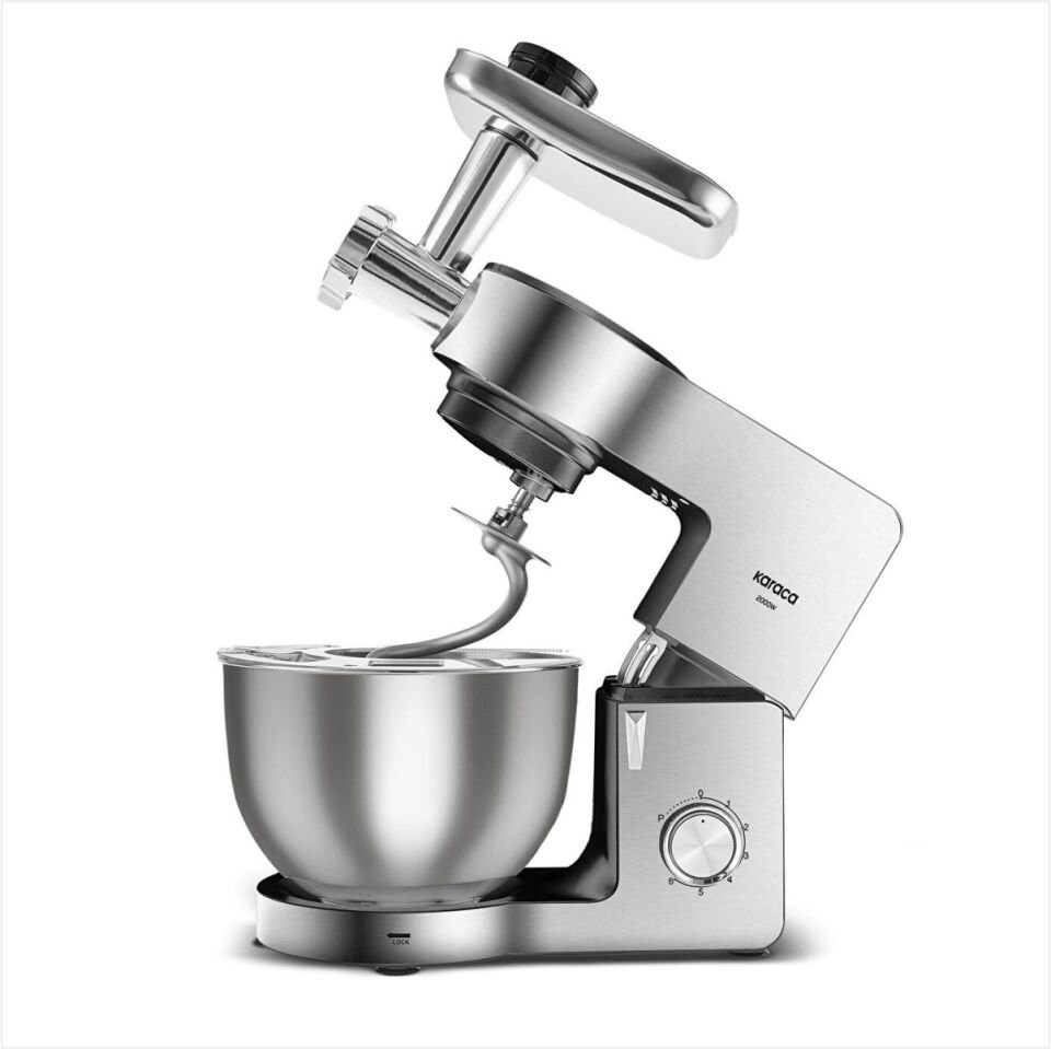 KARACA MULTICHEF ULTRA INOX 2000W HAMUR YOĞURMA MAKİNESİ INOX