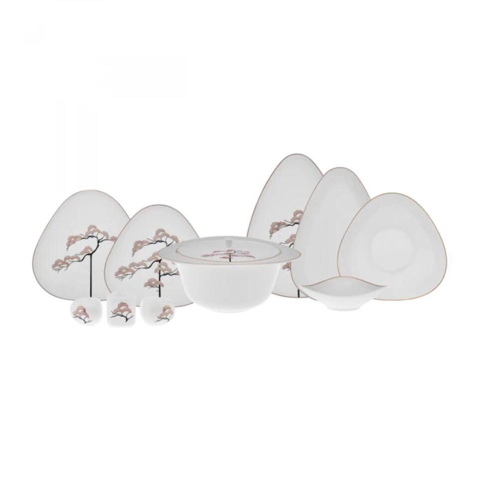 Karaca Fine Pearl Extra Fadeless 62 Parça 12 Kişilik Yemek Takımı