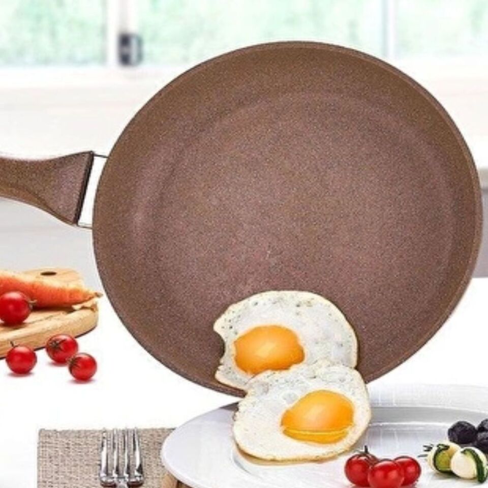 Safınox Saflon Sf5628Gr Granit Tek Kulp Tava 28Cm