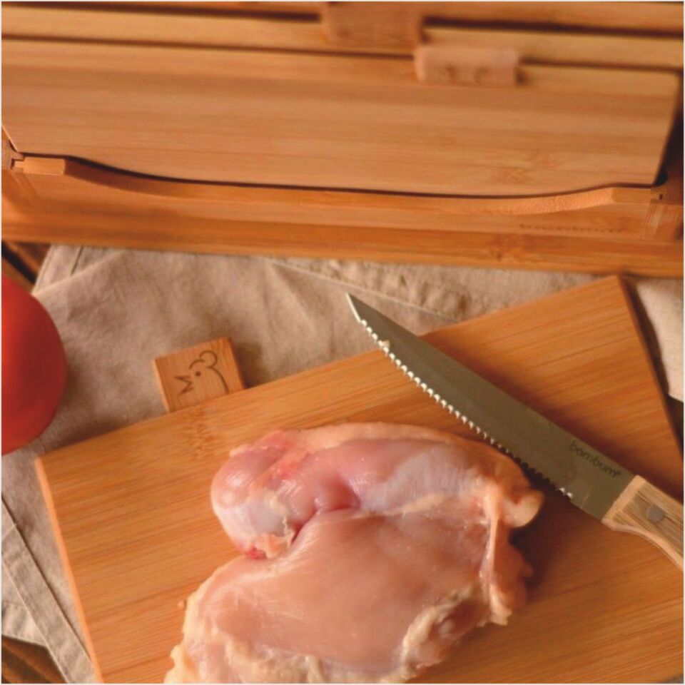 Bambum  Tapenade Mini - 4’Lü Kesme Tahtası