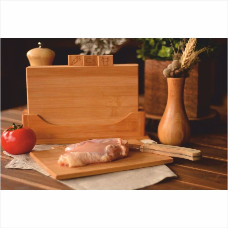 Bambum  Tapenade Mini - 4’Lü Kesme Tahtası