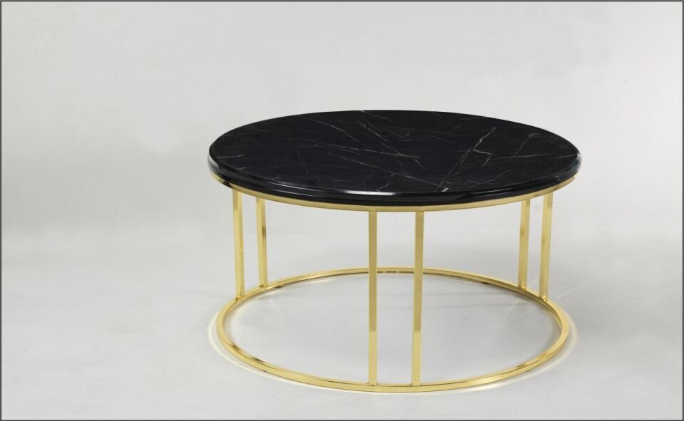 Odabaşı C Orta Sehpa Siyah Sarı