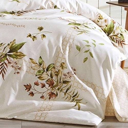 Özdilek Nevresim Takımı Çift Kişilik Krem Forest Ivy