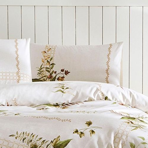 Özdilek Nevresim Takımı Çift Kişilik Krem Forest Ivy