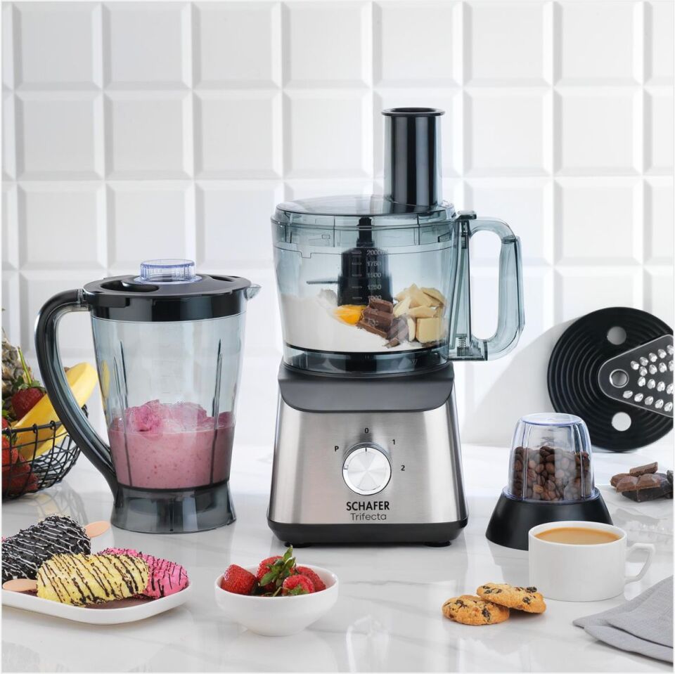 SCHAFER TRİFECTA ÇOK AMAÇLI MUTFAK ROBOTU-INOX