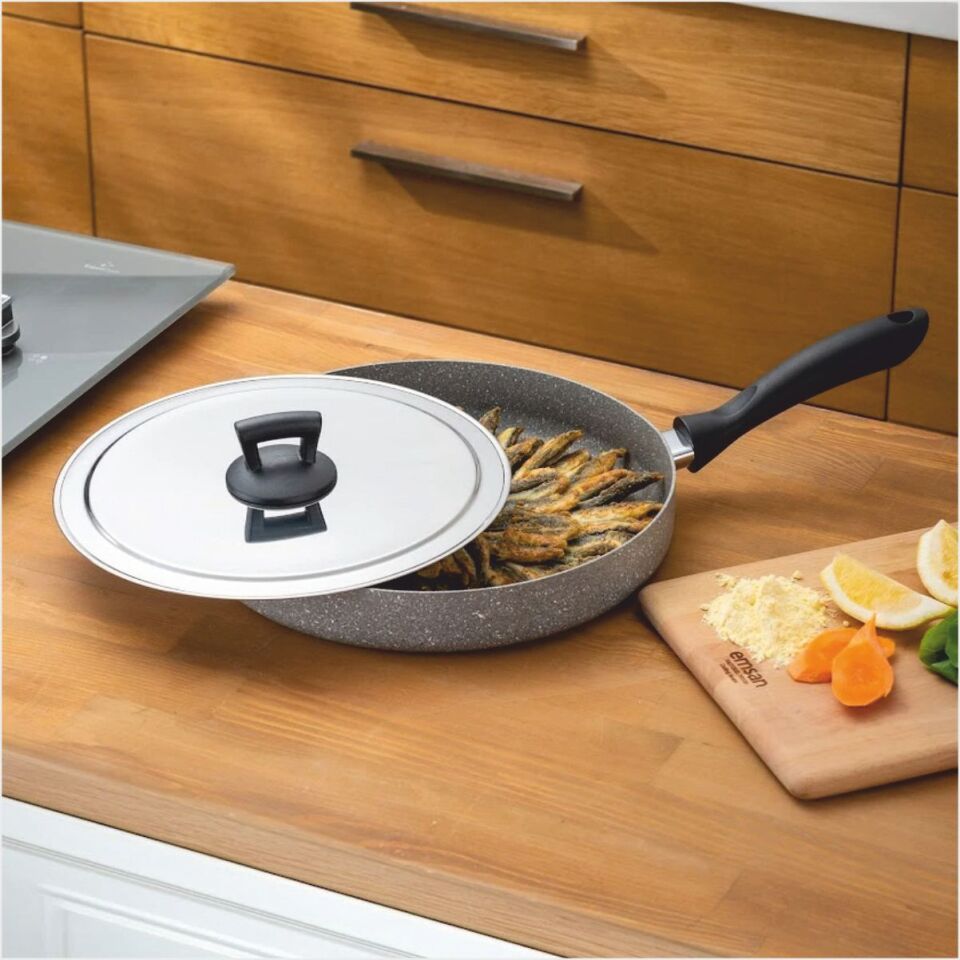 Emsan Rosa Granit Balık Tavası 30Cm