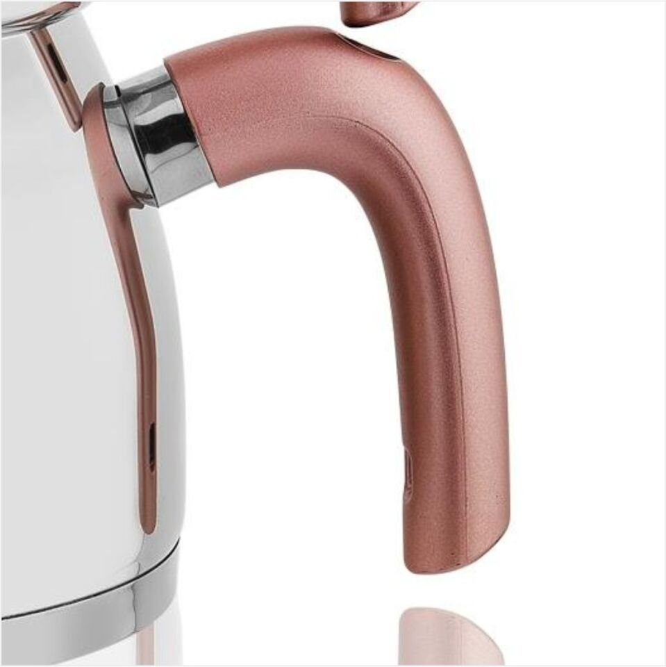 SCHAFER ALEXA AİLE BOYU ÇELİK ÇAYDANLIK TAKIMI 4 PARÇA ROSEGOLD