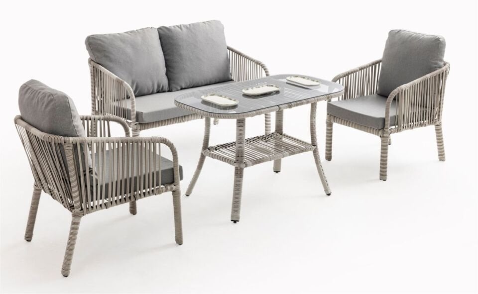 Artemis (2+1+1 Sehpa) Takım Beyaz