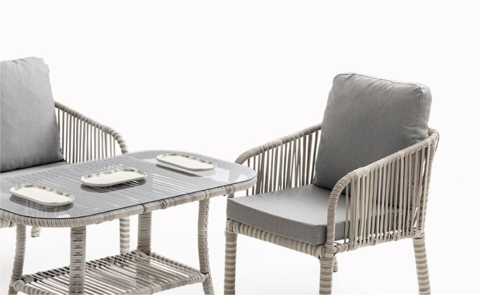 Artemis (2+1+1 Sehpa) Takım Beyaz