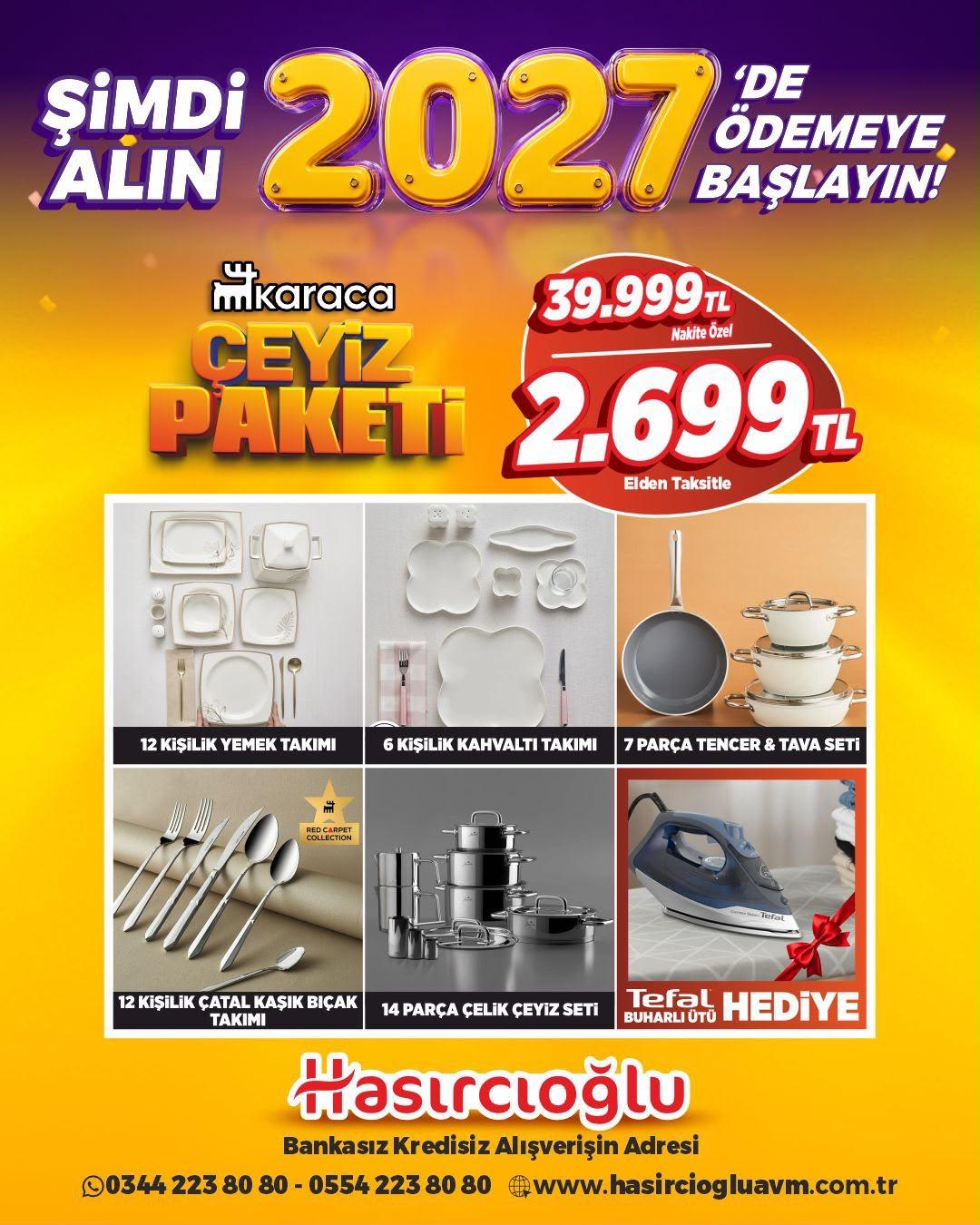 KARACA ÇEYİZ PAKETİ