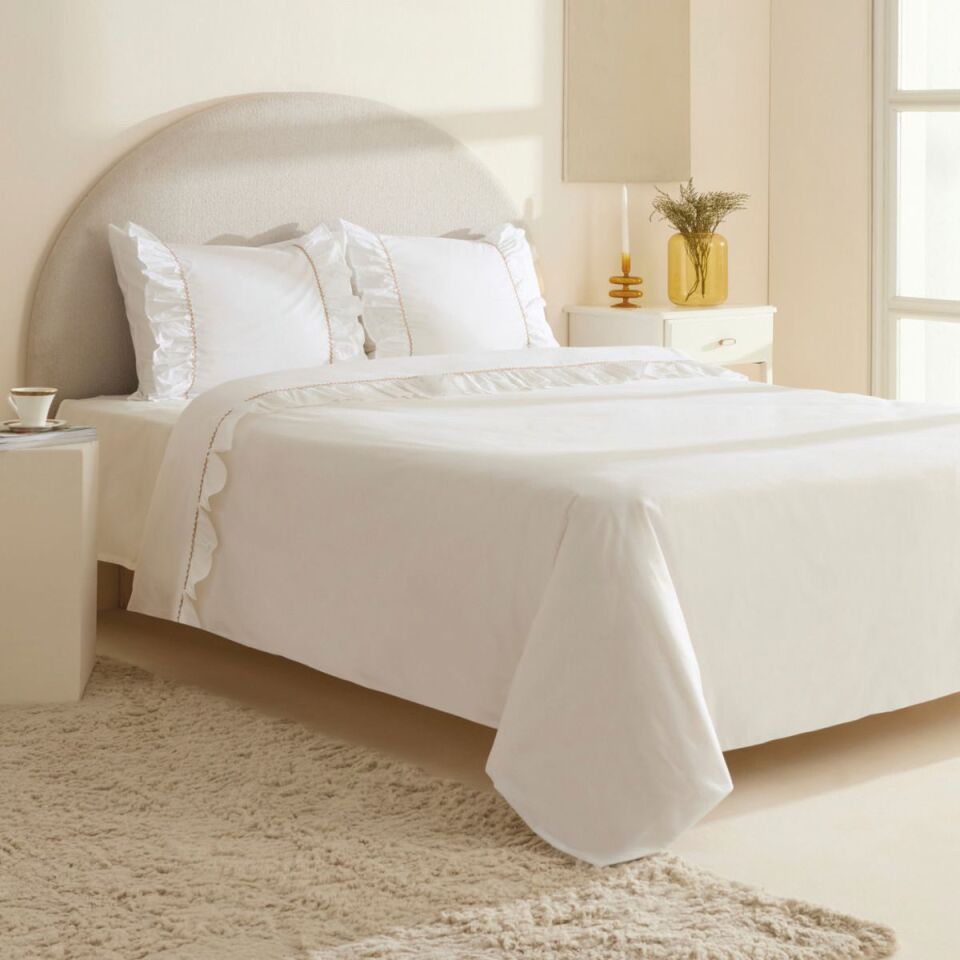 Karaca Home Vıento Nevresim Çift Beyaz