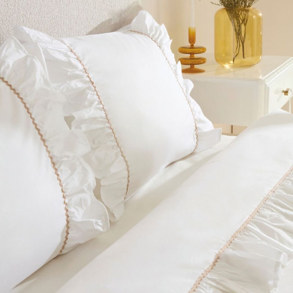 Karaca Home Vıento Nevresim Çift Beyaz