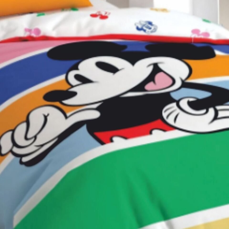 Taç Lisanslı Brf Nevresim Takımı Dh Mıckey&Frıends 100