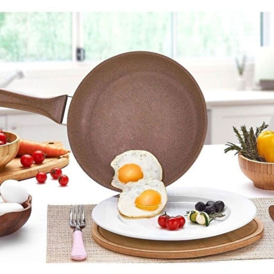 Safınox Saflon 32Cm Tek Kulp Granit Tava