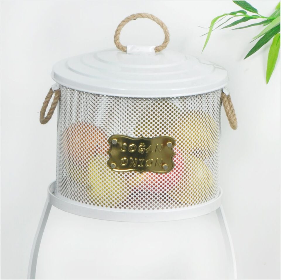 Yıldıray 1051 E-F Standlı 2 Katlı Ekonomik Fileli Kova Beyaz