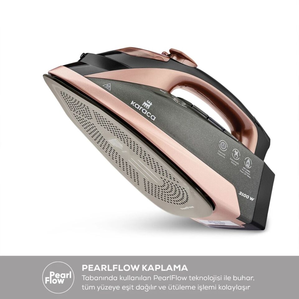 Karaca Vantuz Irona Buharlı Ütü Rosegold