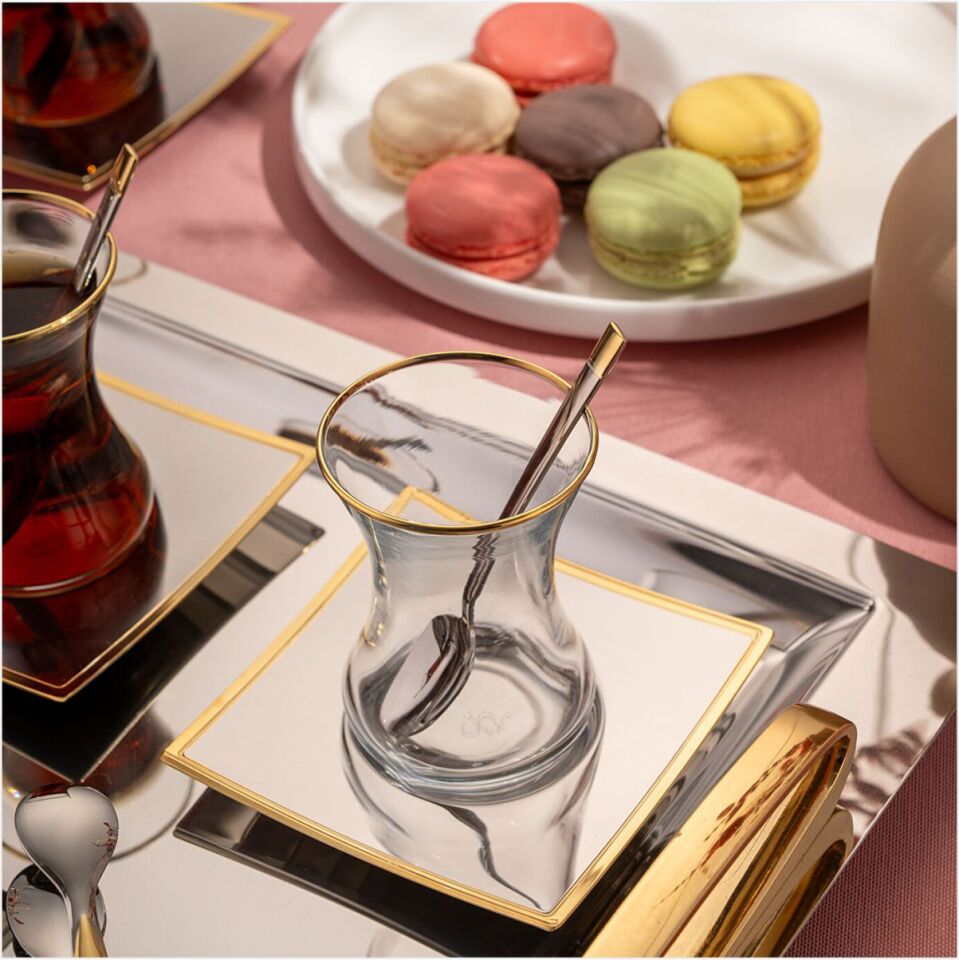 Emsan Yeni Salacak Çay Seti 40 Parça Gold