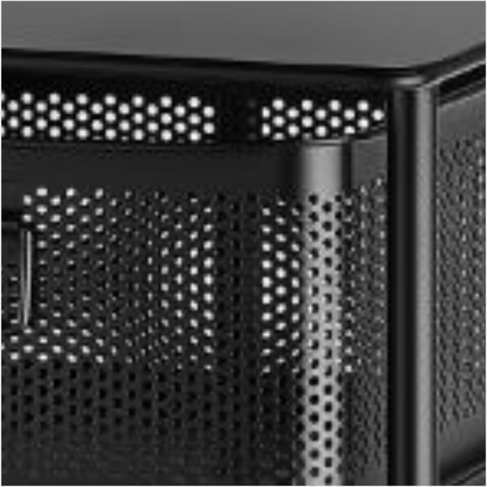 Yıldıray 1059T 3 Katlı 6 Çekmeceli Tekerlekli Sebzelik Siyah