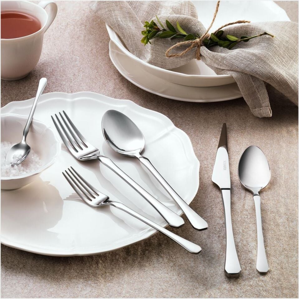 SCHAFER HAMBURG 72 PARÇA ÇATAL KAŞIK BIÇAK TAKIMI-GÜMÜŞ13