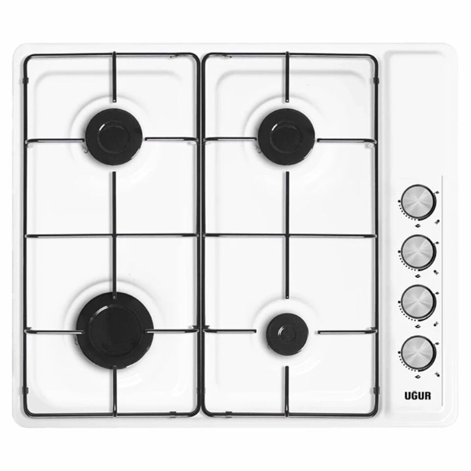 Uğur UEO 6040W0 BEY 1R1 Beyaz Set Üstü Ocak