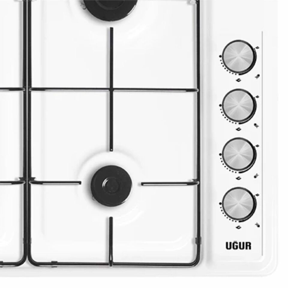 Uğur UEO 6040W0 BEY 1R1 Beyaz Set Üstü Ocak
