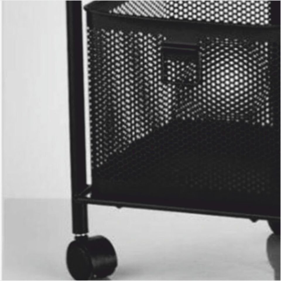 Yıldıray 1059T 3 Katlı 6 Çekmeceli Tekerlekli Sebzelik Antrasit