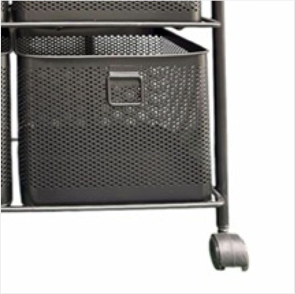 Yıldıray 1080 4 Katlı 8 Çekmeceli  Tekerlekli  Sebzelik Antrasit