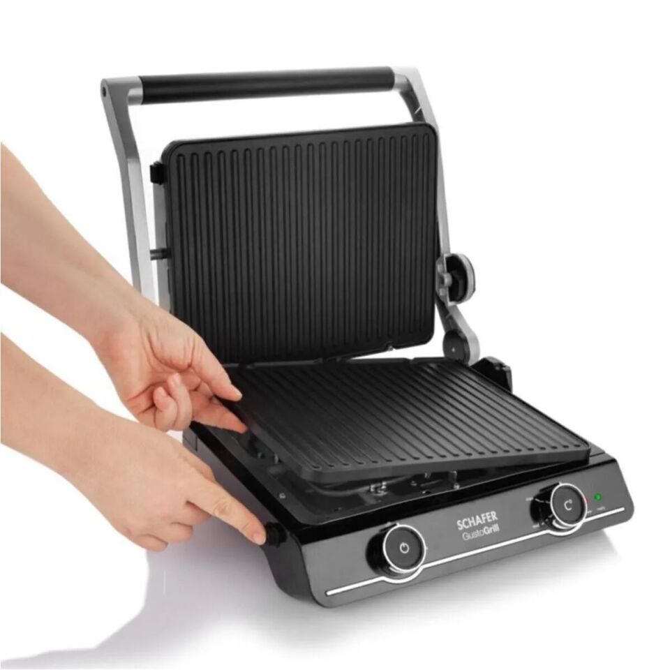 Schafer Gusto Grill Izgara Ve Tost Makinesi Siyah