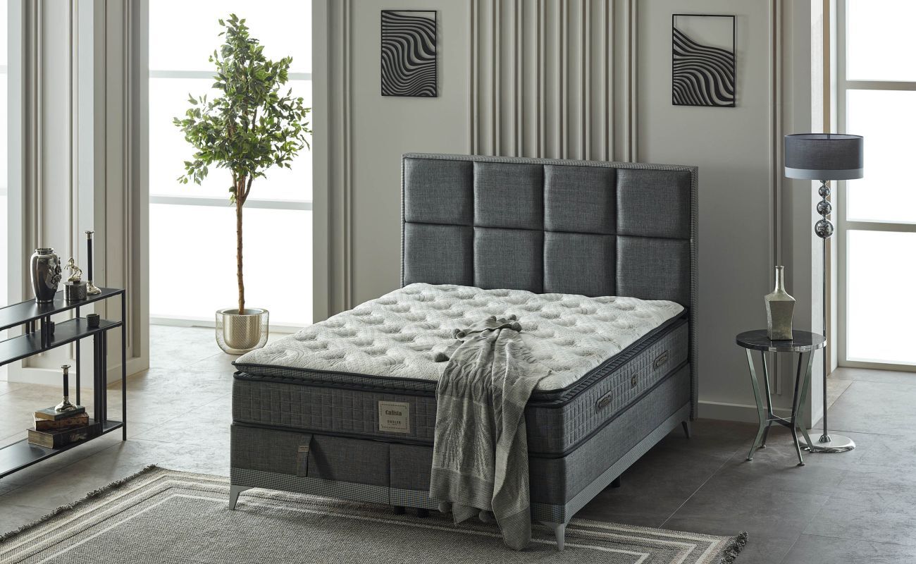 Calista 160X200 Yatak Keten Grı