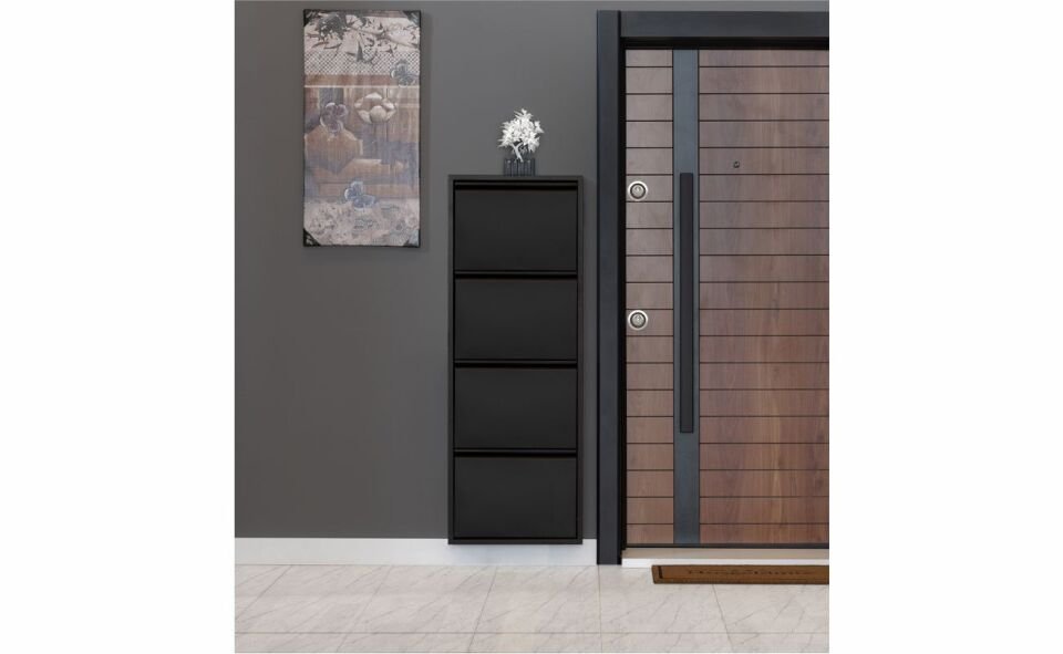 Doğuş 4 Lü Metal Ayakkabılık Siyah