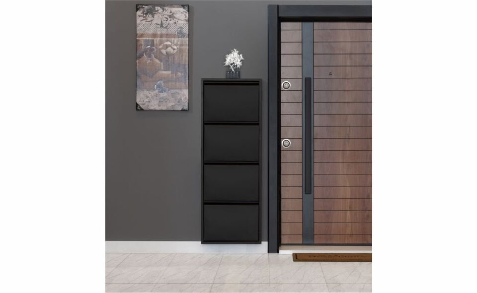 Doğuş 4 Lü Metal Ayakkabılık Siyah