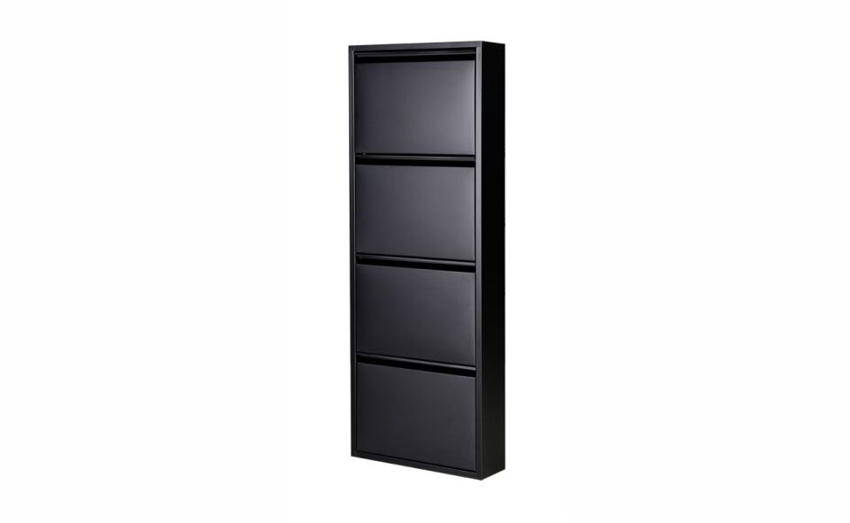 Doğuş 4 Lü Metal Ayakkabılık Siyah