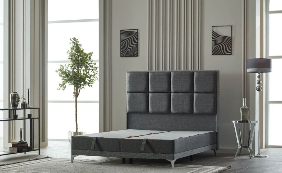 Calista 160X200 Solit Baza Keten Grı