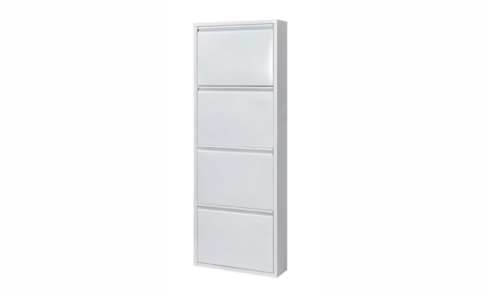Doğuş 4 Lü Metal Ayakkabılık Beyaz