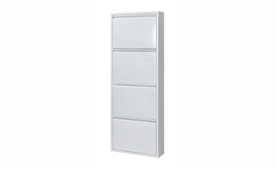 Doğuş 4 Lü Metal Ayakkabılık Beyaz
