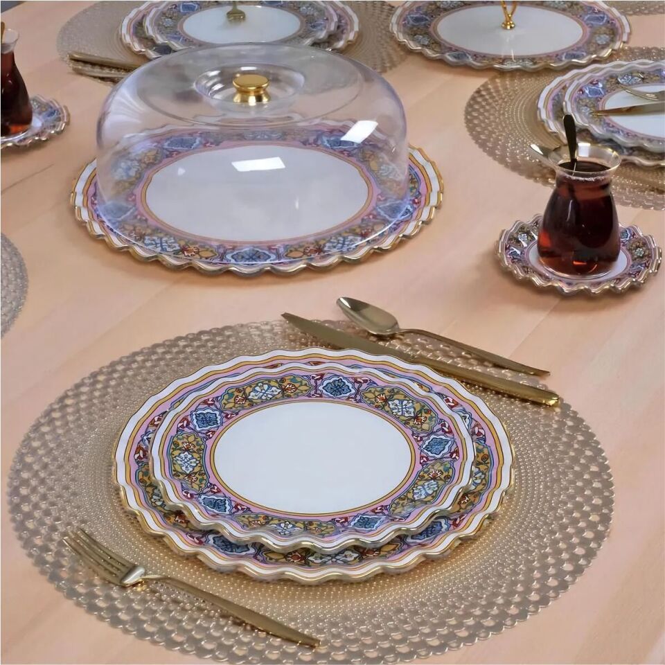 Glore Gisele Pembe 28 Parça Tea Time