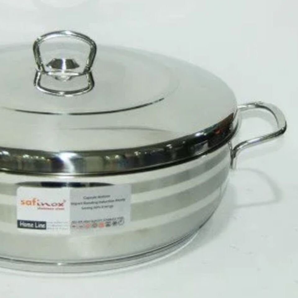 SAFINOX 30X10 FLAVİA KISA TENCERE TEL KULPLU