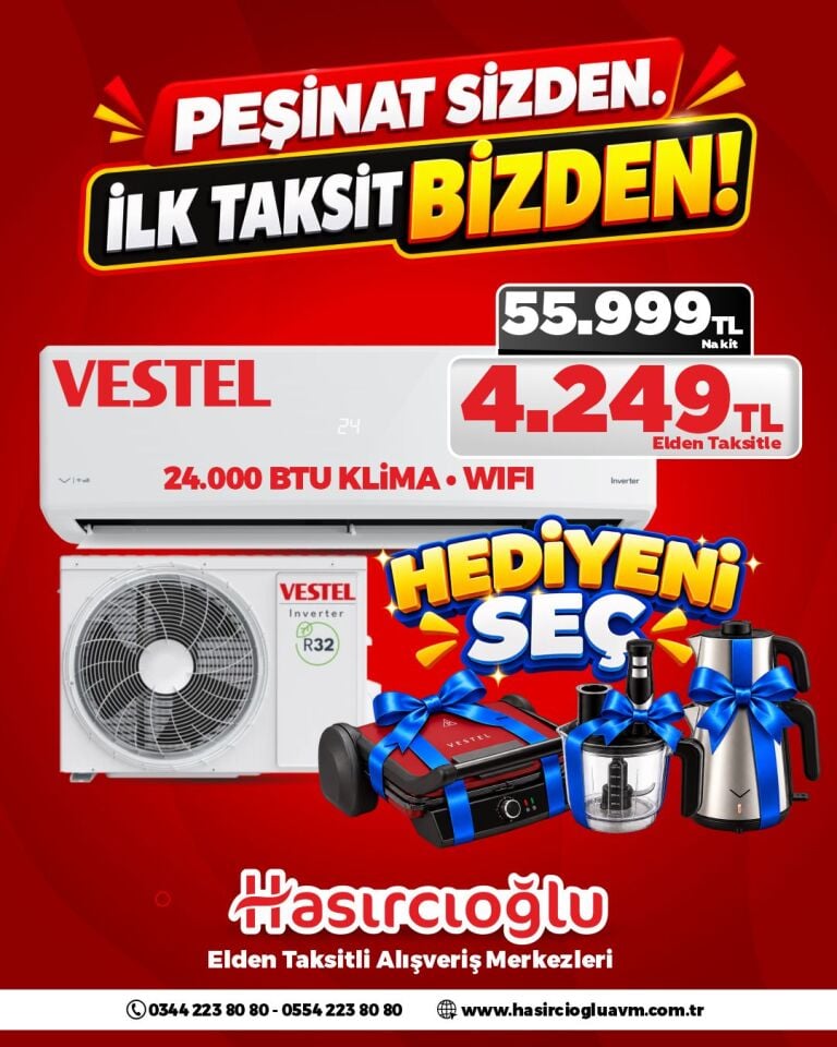 VESTEL 24000 BTU WFI DESTEKLİ KLİMA